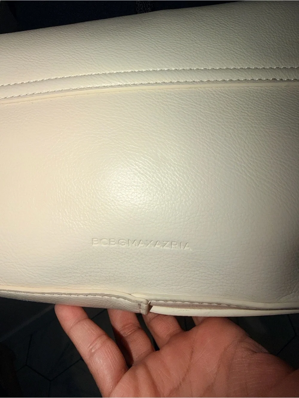 BCBGMaxAzria Ivory Shoulder Bag with Flap